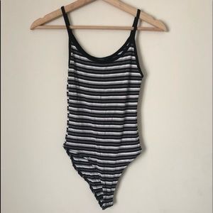 forever 21, striped bodysuit in size small